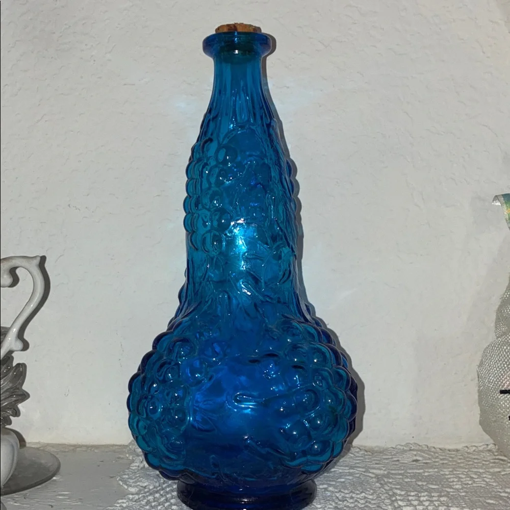 Blue Decorative Glass Vase - Home Accents - Picture 1 of 3